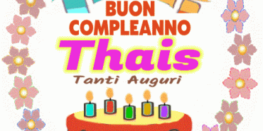Buon Compleanno Thais gif immagini