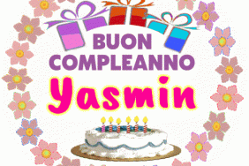 Buon Compleanno Yasmin gif