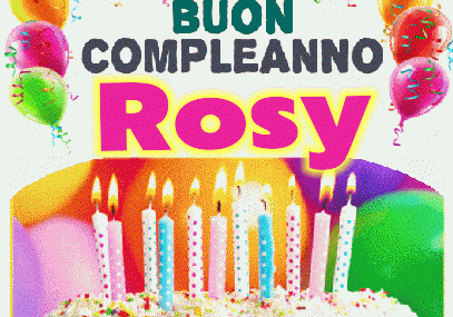 Buon Compleanno Rosy gif