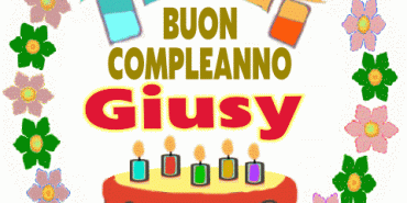 Buon Compleanno Giusy gif fiore
