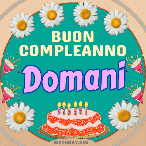 Buon Compleanno Domani gif