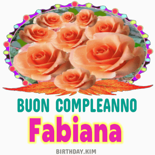 Buon Compleanno Fabiana gif