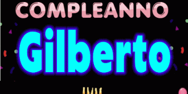 Buon Compleanno Gilberto gif
