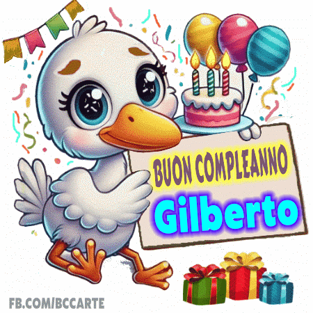 Buon Compleanno Gilberto gif
