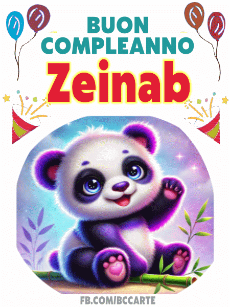 Buon Compleanno Zeinab gif