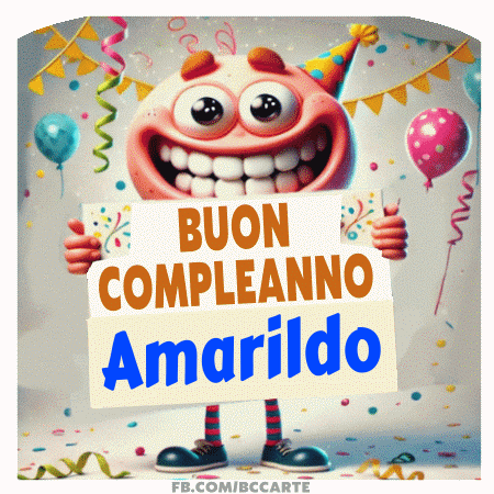 Buon Compleanno Amarildo gif