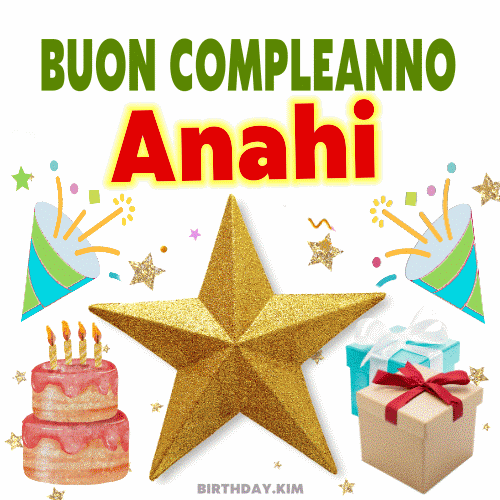 Buon Compleanno Anahi gif