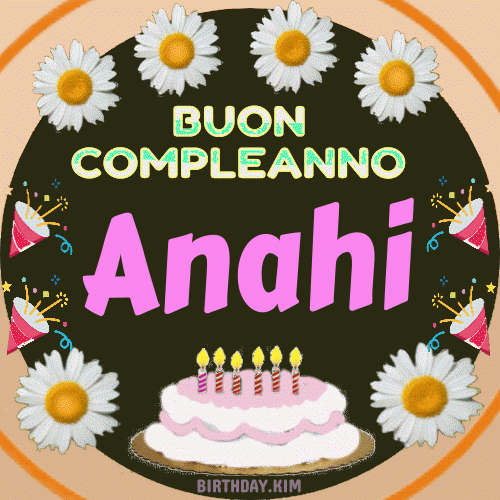 Buon Compleanno Anahi gif
