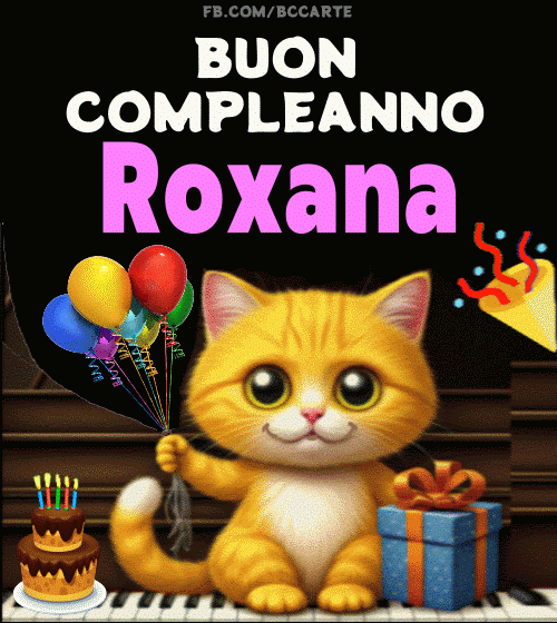 Buon Compleanno Roxana gif