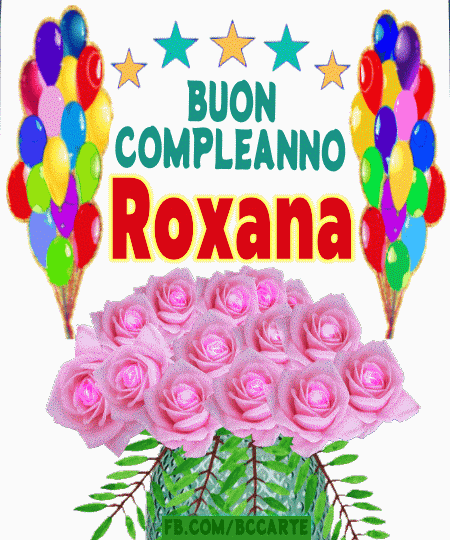 Buon Compleanno Roxana gif
