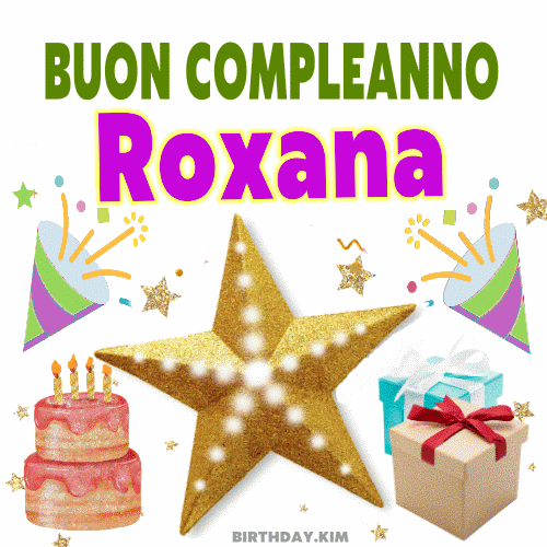 Buon Compleanno Roxana gif