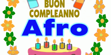 Buon Compleanno Afro gif