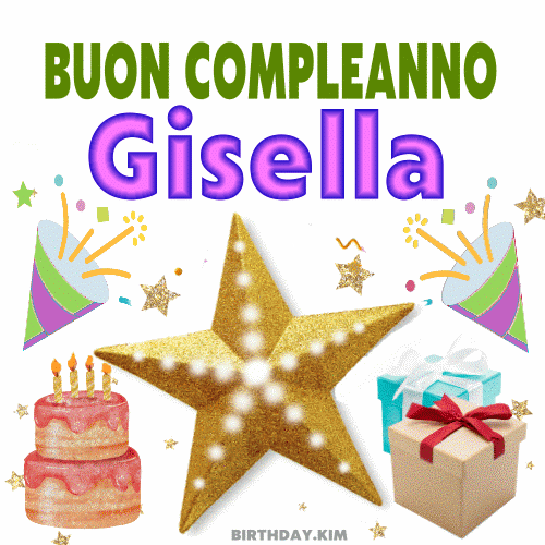 Buon Compleanno Gisella gif