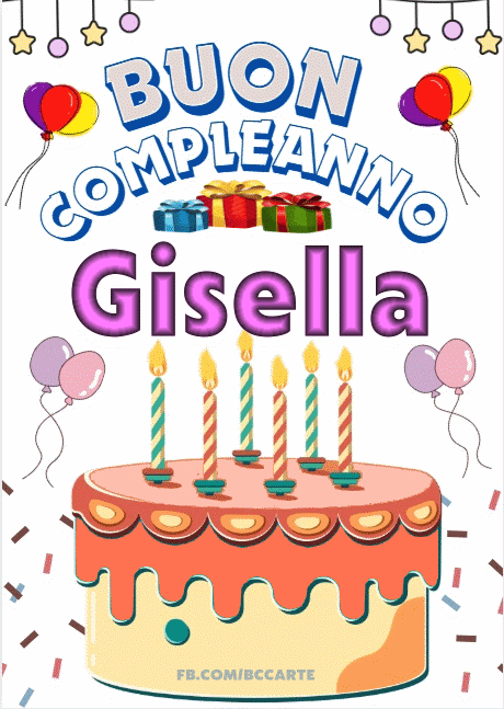 Buon Compleanno Gisella gif