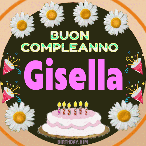 Buon Compleanno Gisella gif