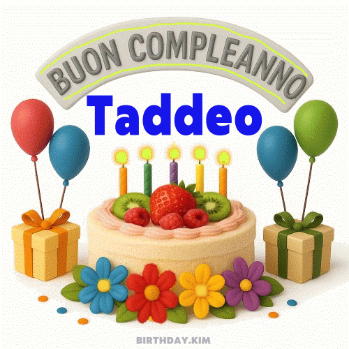 Buon Compleanno Taddeo gif