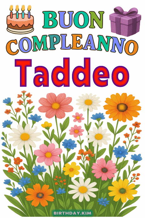 Buon Compleanno Taddeo gif