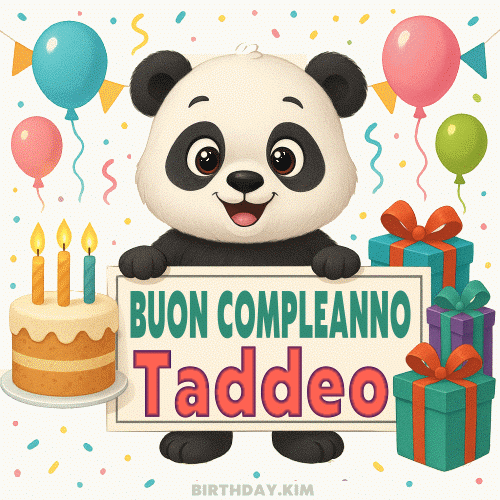 Buon Compleanno Taddeo gif