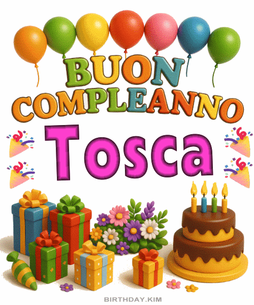 Buon Compleanno Tosca gif