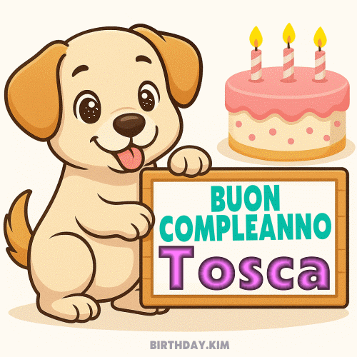 Buon Compleanno Tosca gif