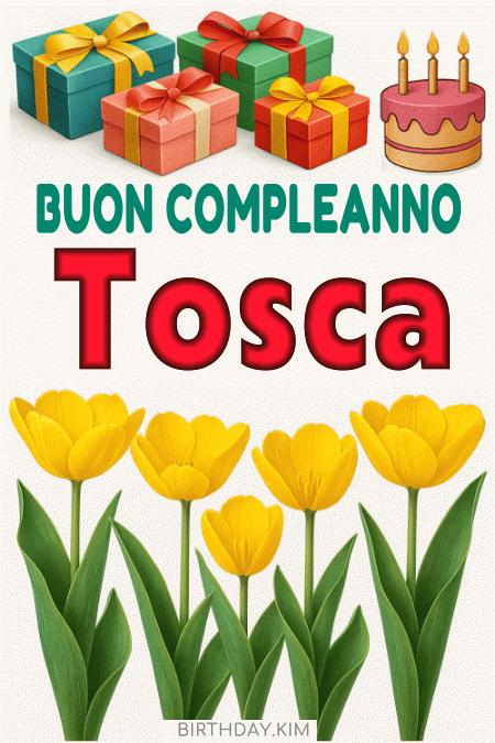 Buon Compleanno Tosca gif