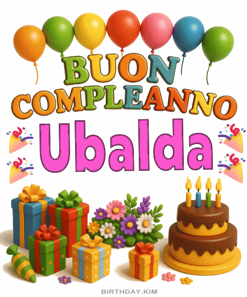 Buon Compleanno Ubalda gif