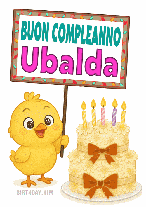 Buon Compleanno Ubalda gif
