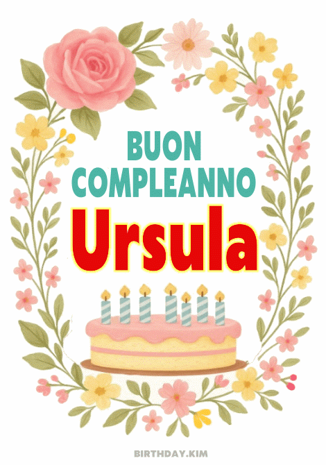 Buon Compleanno Ursula gif