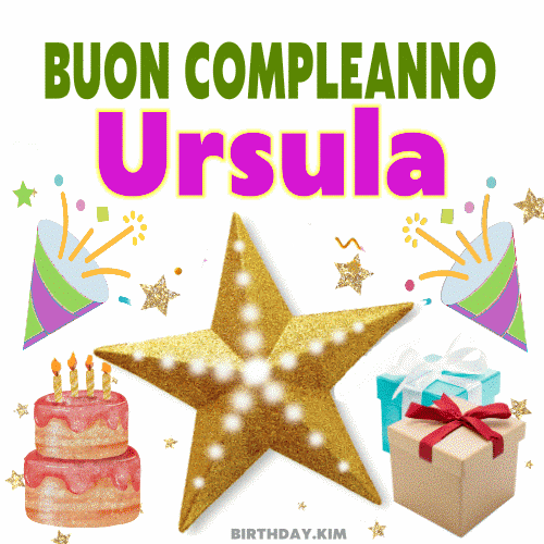 Buon Compleanno Ursula gif