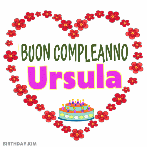 Buon Compleanno Ursula gif