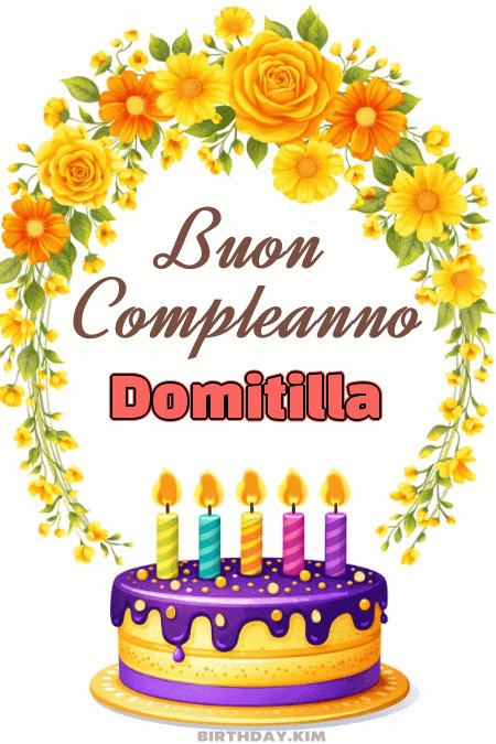 Buon Compleanno Domitilla Gif