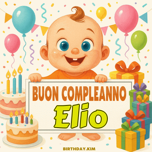 Buon Compleanno Elio Gif