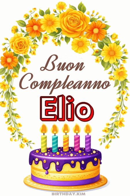 Buon Compleanno Elio Gif