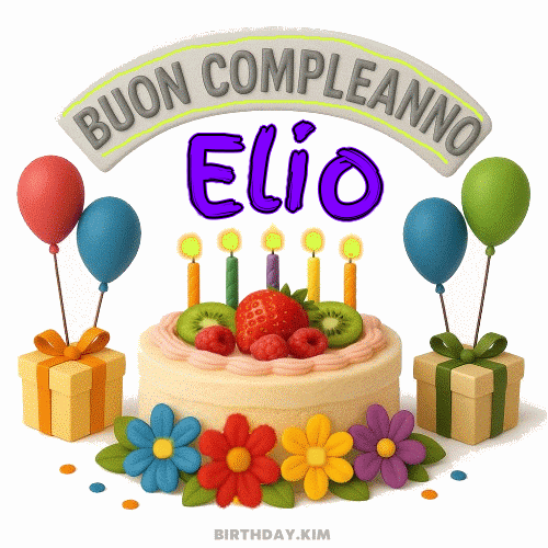 Buon Compleanno Elio Gif
