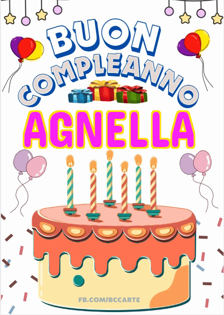 Buon Compleanno Agnella Gif