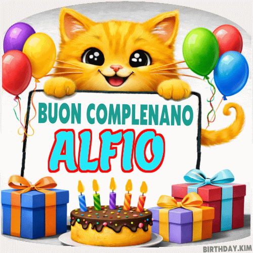 Buon Compleanno Alfio GIF