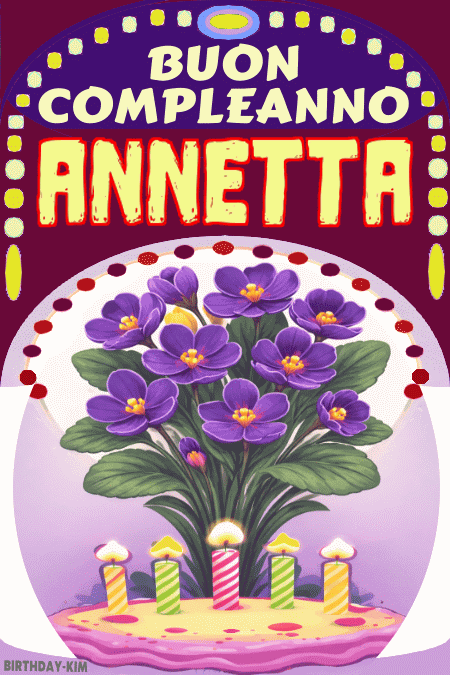 Buon Compleanno Annetta Gif