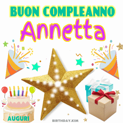 Buon Compleanno Annetta Gif