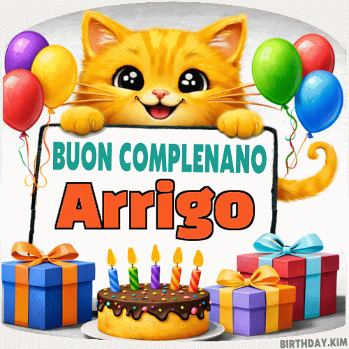 Buon Compleanno Arrigo GIF