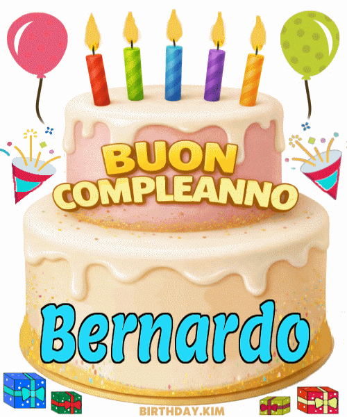 Buon Compleanno Bernardo GIF