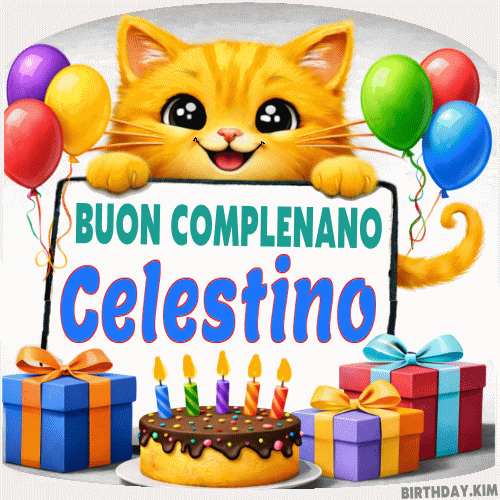 Buon Compleanno Celestino GIF