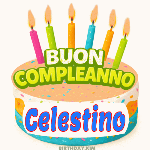 Buon Compleanno Celestino GIF