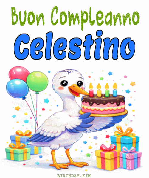 Buon Compleanno Celestino GIF