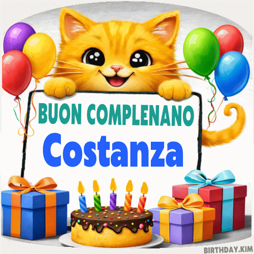 Buon Compleanno Costanza GIF