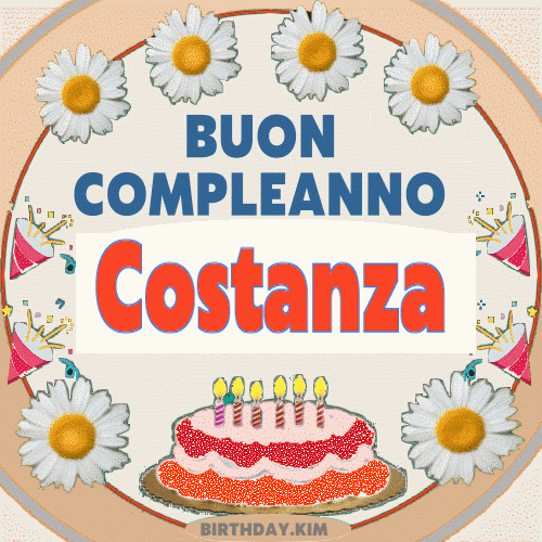 Buon Compleanno Costanza GIF
