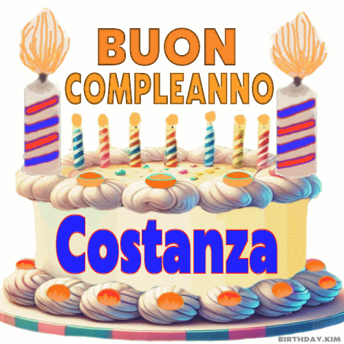 Buon Compleanno Costanza GIF