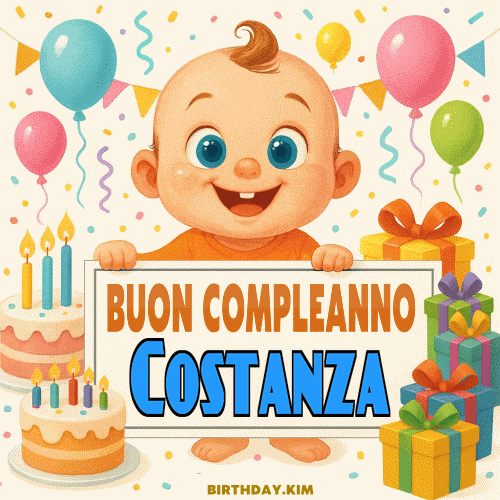Buon Compleanno Costanza GIF