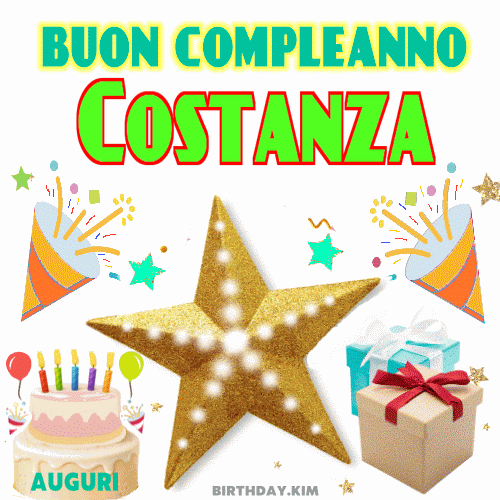Buon Compleanno Costanza GIF