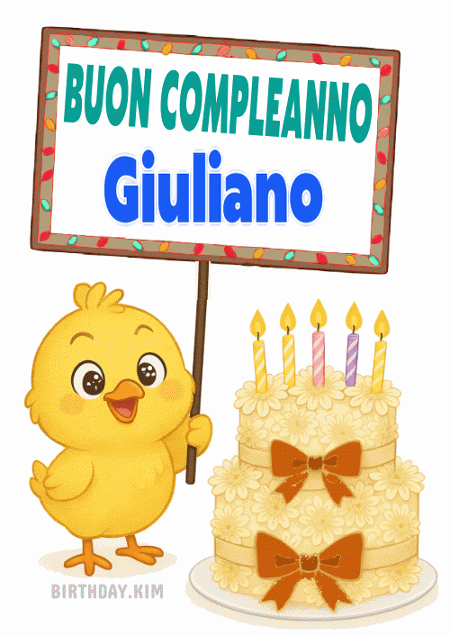 Buon Compleanno Giuliano