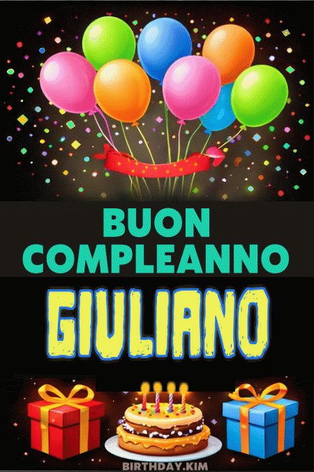 Buon Compleanno Giuliano